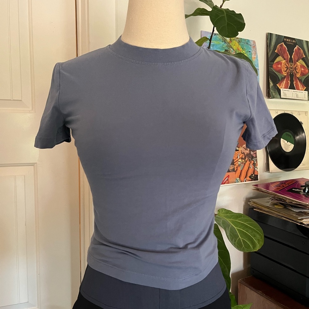 Zara Blue Short Sleeve Tee